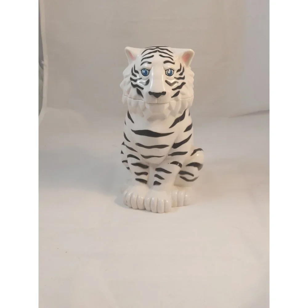 Ringling Bros Barnum & Bailey Circus WHITE TIGER Lidded Stein Mug Cup 2 set
